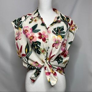 Zara Hawaiian print shirt